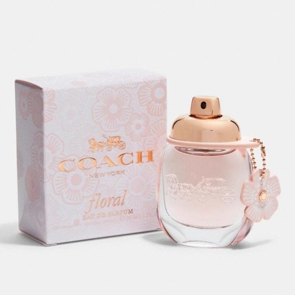NIB COACH Floral Eau De Parfum Spray 30ml 1oz Women’s Perfume Rose Tea Jasmine - Picture 1 of 4